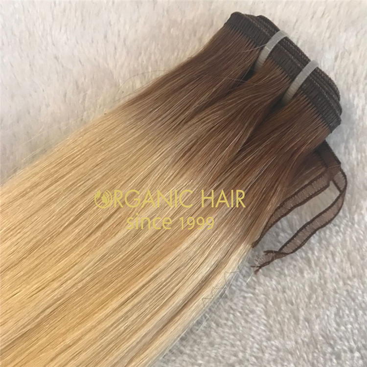 Customized T#6/#60 color thickness end flat weft for lady A129